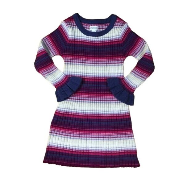 Gymboree Dress, Large Stripes of Pink, Purple and White, Size 3T - Picture 2 of 5